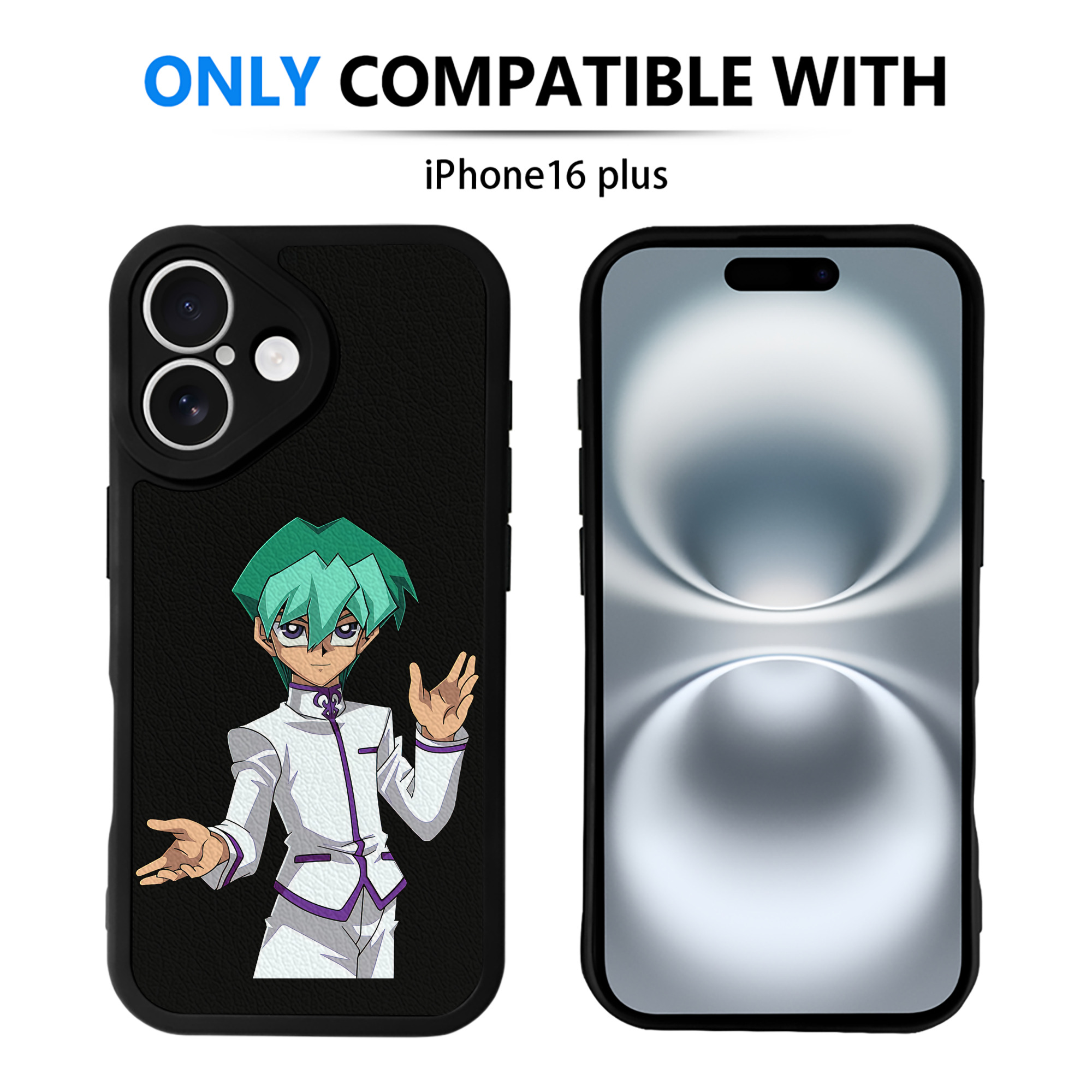 遊☆戯☆王 Yu-Gi-Oh! 【iPhone 16シリーズ対応】シリコンスマホケース（レザー調） 材質：シリコン